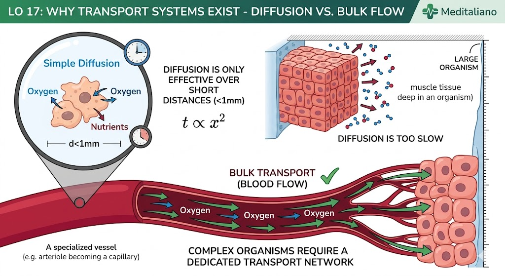Diffusion vs Bulk Transport