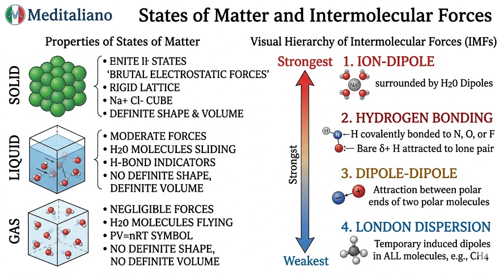 Properties of States of Matter and Visualizing IMFs Diagram