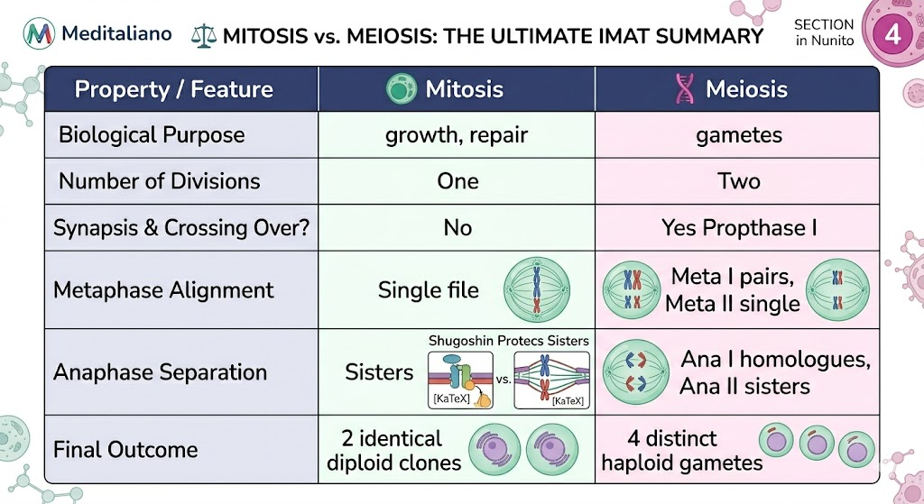 Mitosis vs Meiosis
