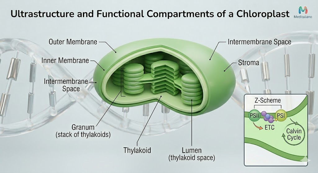 Ultrastructure and Functional Compartment of Chloroplast